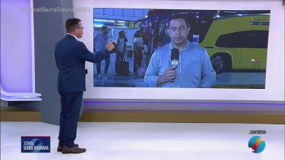 itemMovimento na rodoviária de Goiânia com o feriado