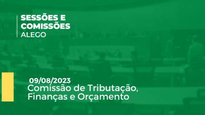 Imagem de capa do vídeo - Comissão de Tributação, Finanças e Orçamento