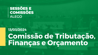 Imagem de capa do vídeo - Comissão de Tributação, Finanças e Orçamento