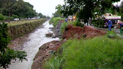 itemRuas viram rios com mais um temporal em Goiânia