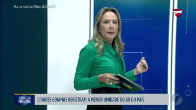 itemCidades goianas registram a menor umidade do ar do país