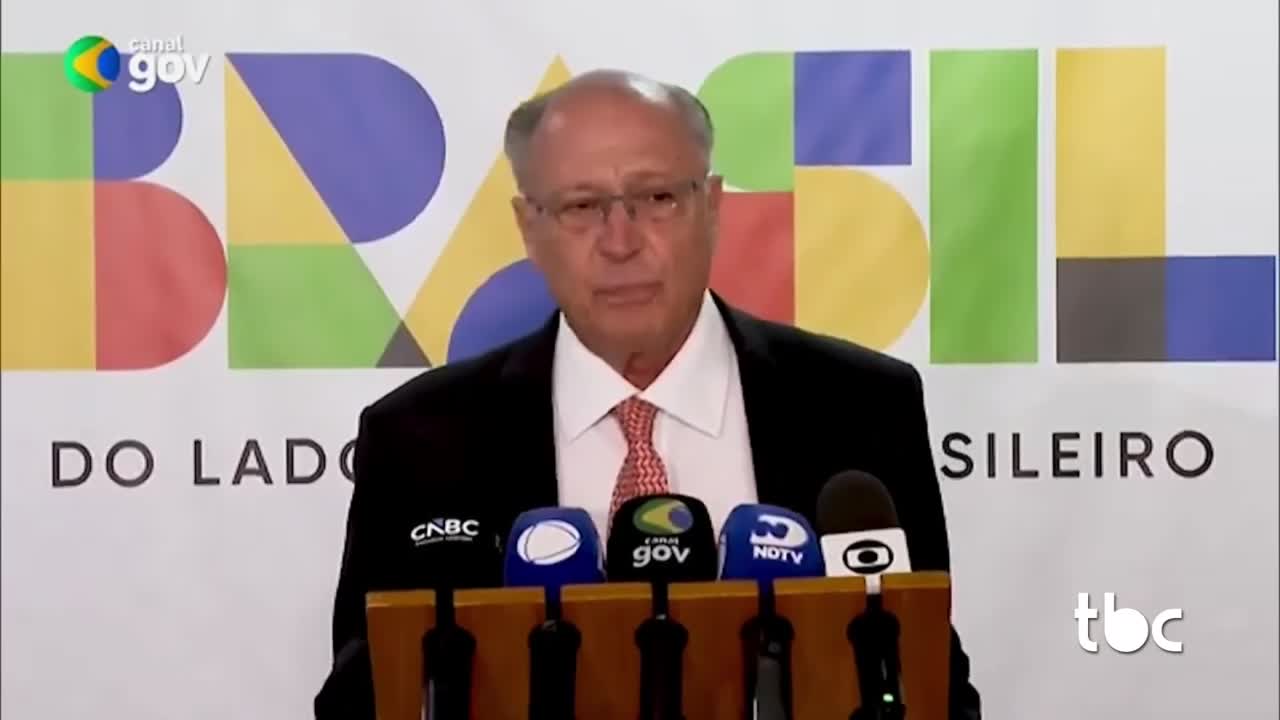 itemAlckmin: Tarifa de 15% beneficia o Brasil.