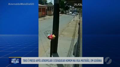 itemPM prende trio após atropelar e esfaquear homem em Goiânia