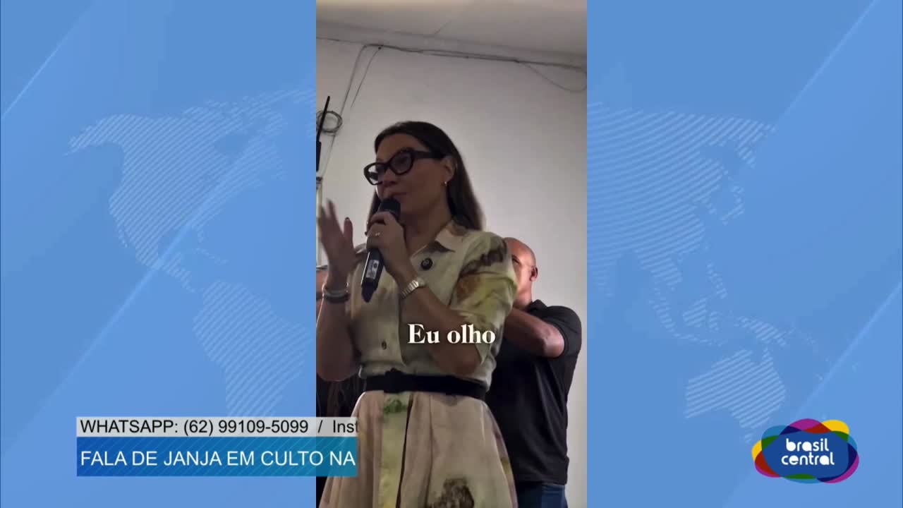 itemFala de Janja em culto na Bahia desagrada Evangélicos
