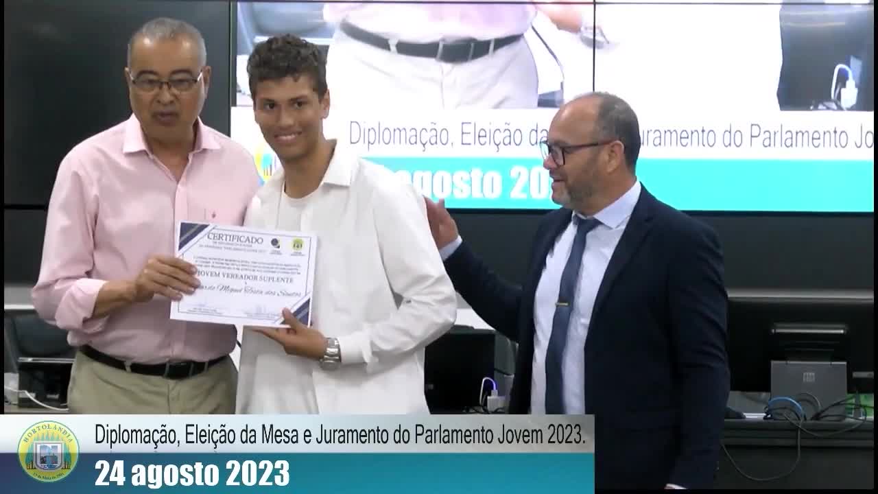 Solenidade de Diplomação, eleição da mesa e juramento do Parlamento Jovem 2023 - Parte 5