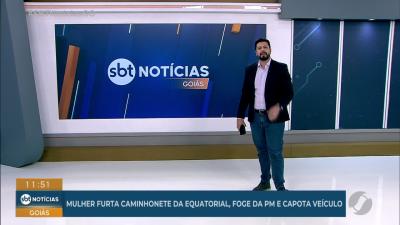 itemMulher furta caminhonete da Equatorial, foge da polícia e capota o veículo