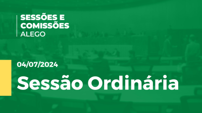 Imagem de capa do vídeo - Sessão Ordinária, Apresentação de matérias, Pequeno Expediente e votação da Ordem do Dia