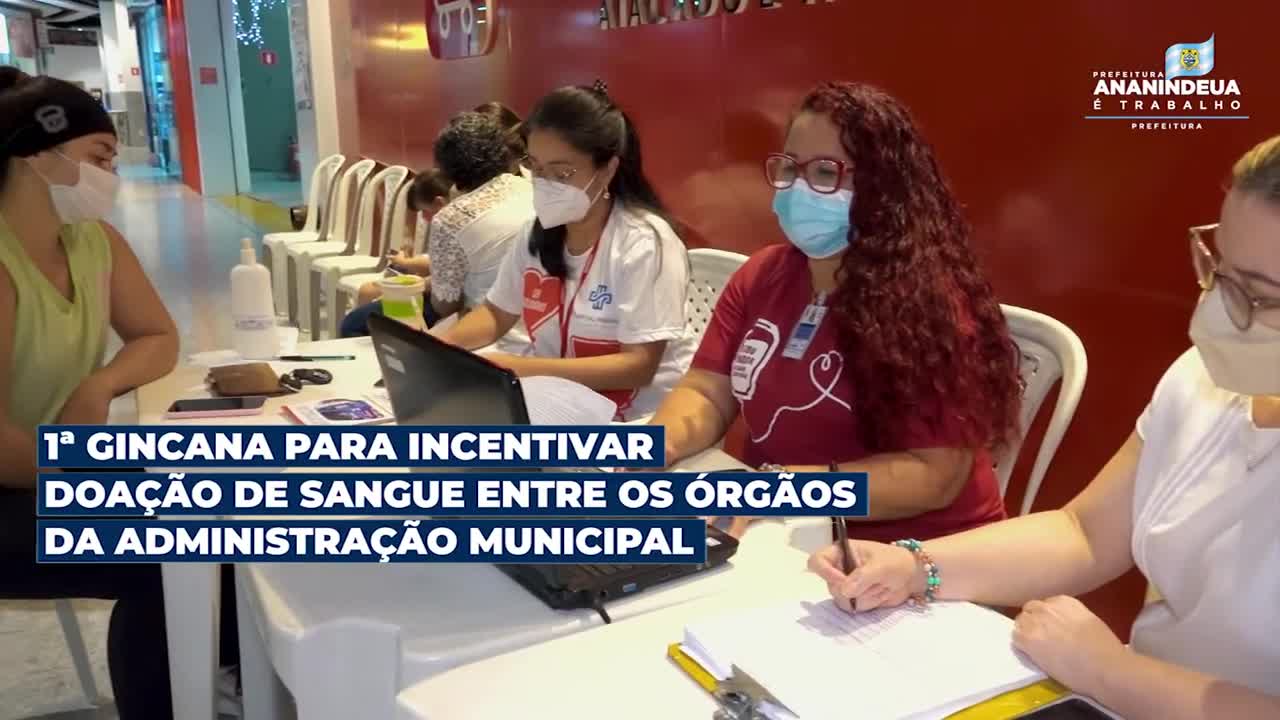 1&ordf; gincana para incentivar doa&ccedil;&atilde;o de sangue entre os org&atilde;os da Administra&ccedil;&atilde;o municipal