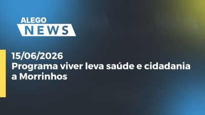 itemPrograma Viver leva saúde e cidadania a Morrinhos