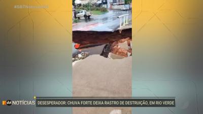 itemChuva deixa rastro de destruição em Rio Verde