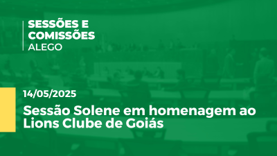 Imagem de capa do vídeo - Sessão solene extraordinária