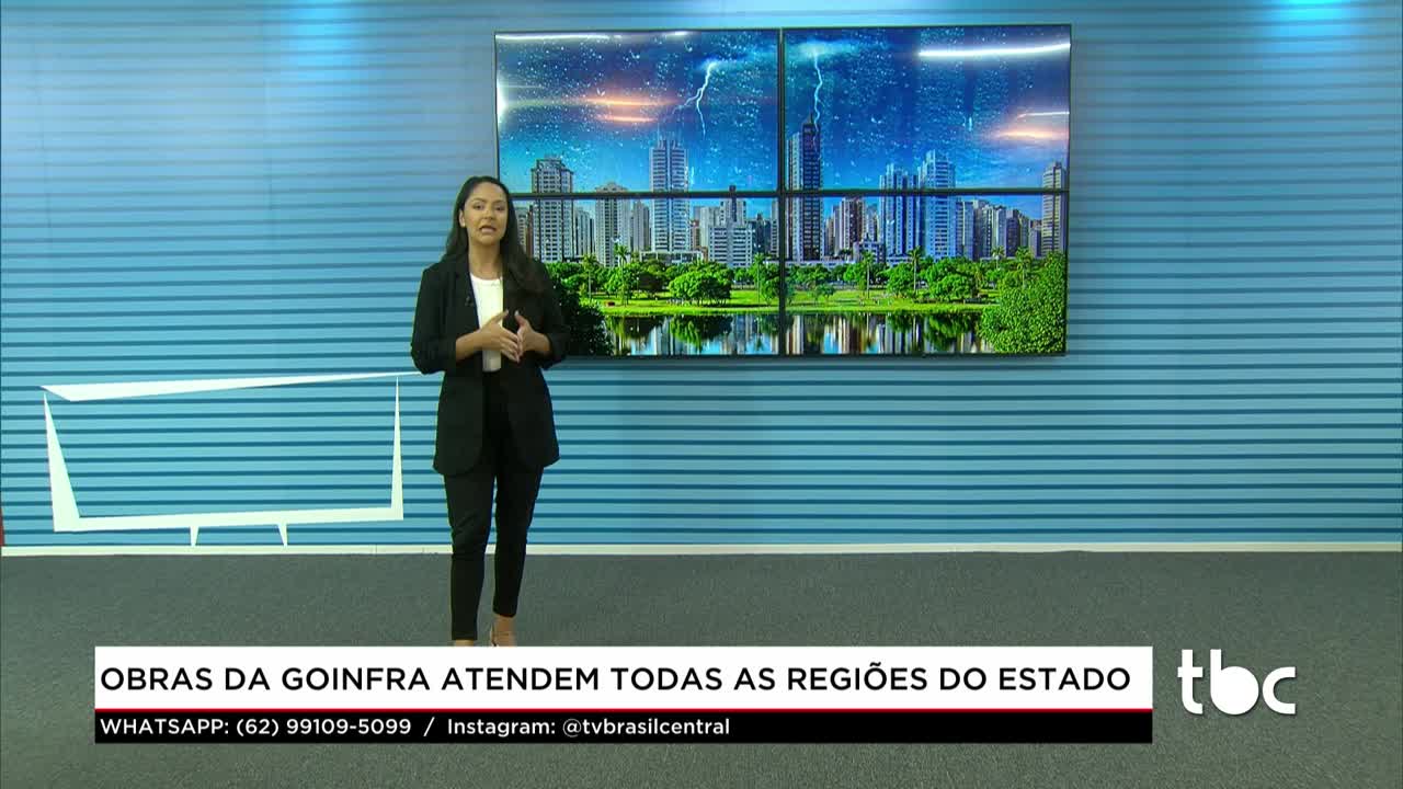 itemObras da Goinfra atendem todas as Regiões do Estado