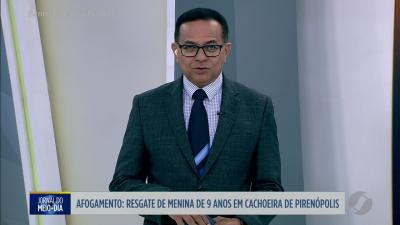 Resgate de menina de nove anos que se afogou em cachoeira de Piren&oacute;polis