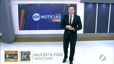 Carreta pega fogo após acidente na BR-060