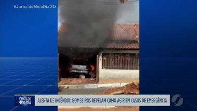 Bombeiros orientam como agir em casos de incêndio