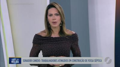 Trabalhadores s&atilde;o atingidos em constru&ccedil;&atilde;o de fossa em Senador Canedo