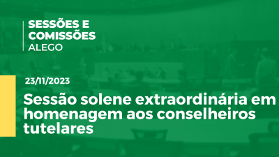 Imagem de capa do vídeo - Sessão solene extraordinária em homenagem aos conselheiros tutelares