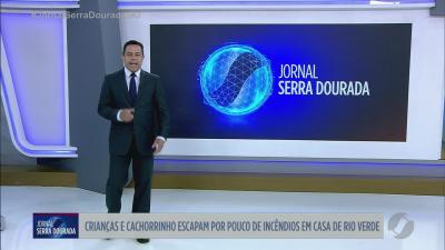 itemCrianças e cachorrinho escapam por pouco de incêndios em casa de Rio Verde