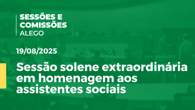 itemSessão solene extraordinária em homenagem aos assistentes sociais