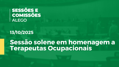 itemSessão solene em homenagem a Terapeutas Ocupacionais