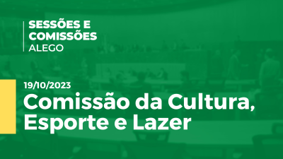 Imagem de capa do vídeo - Comissão de Cultura, Esporte e Lazer