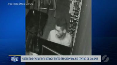 itemHomem é preso por furtos em shopping no Centro de Goiânia