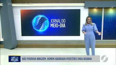 itemPreso em Itumbiara homem que abordava pedestres para roubar