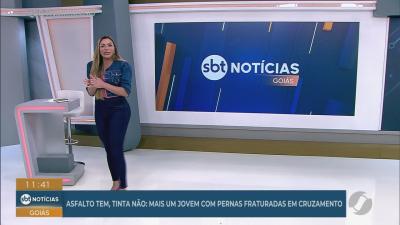 Mulher atropelada por viatura precisa de ajuda