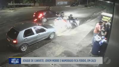 itemJovem morre e namorado fica ferido em ataque de canivete em Caçu