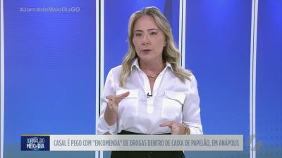 itemCasal é pego com “encomenda” de drogas dentro de caixa de papelão, em Anápolis