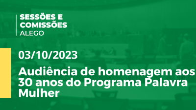 Imagem de capa do vídeo - Audiência de homenagem aos 30 anos do Programa Palavra Mulher