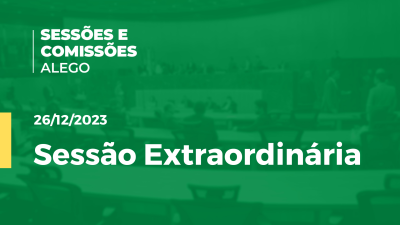 Imagem de capa do vídeo - Sessão Extraordinária