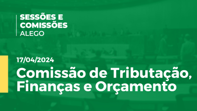 Imagem de capa do vídeo - Comissão de Tributação, Finanças e Orçamento