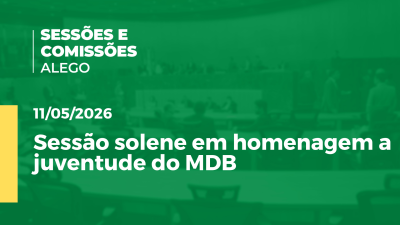 itemSessão solene em homenagem a juventude do MDB